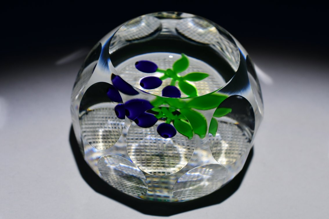 Perthshire Damson Plums Lampwork 1977