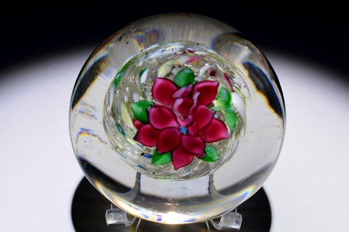 Floral Lampwork Poinsettia