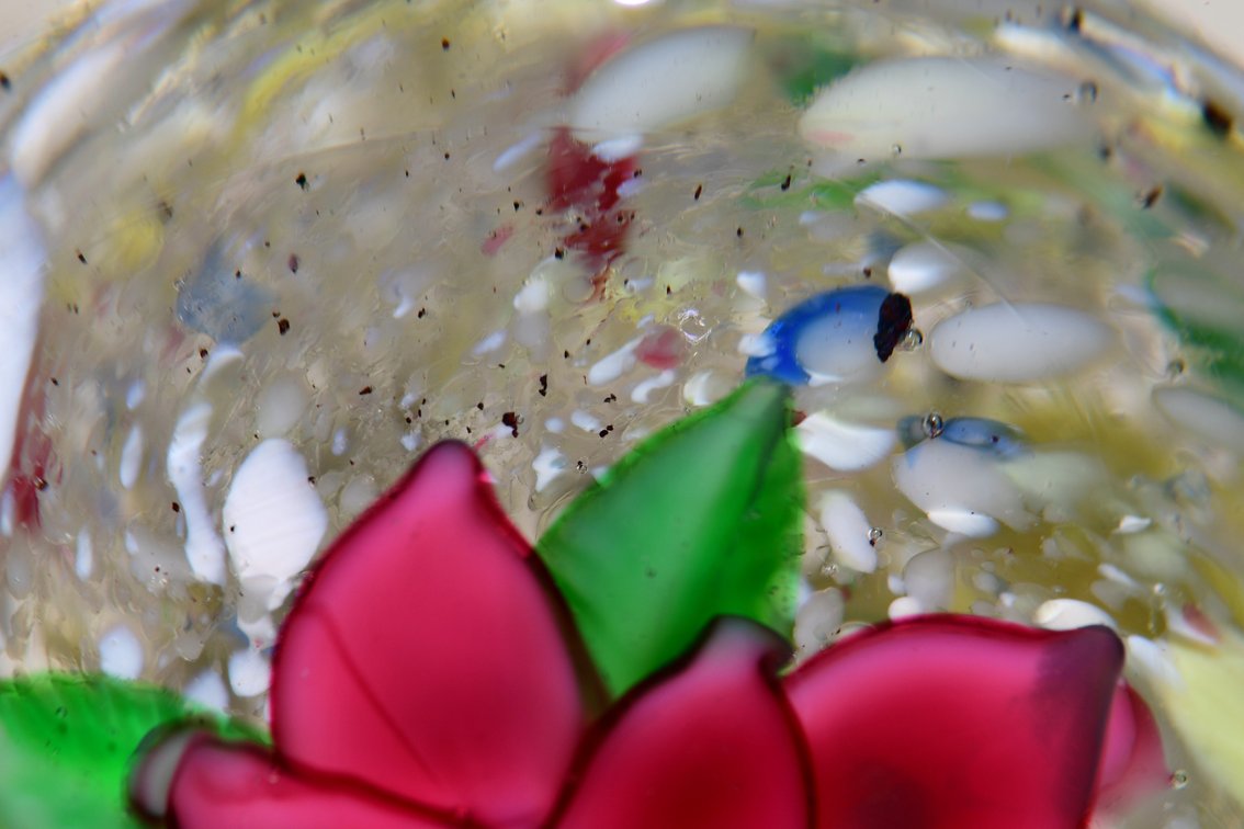 Floral Lampwork Poinsettia