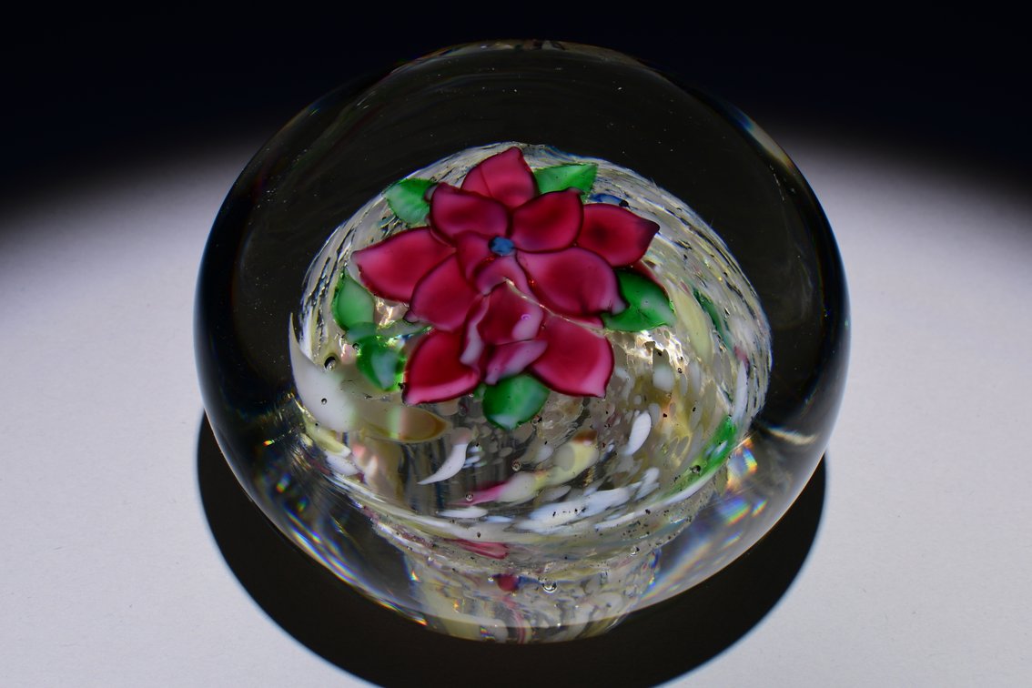 Floral Lampwork Poinsettia
