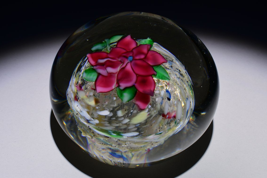 Floral Lampwork Poinsettia