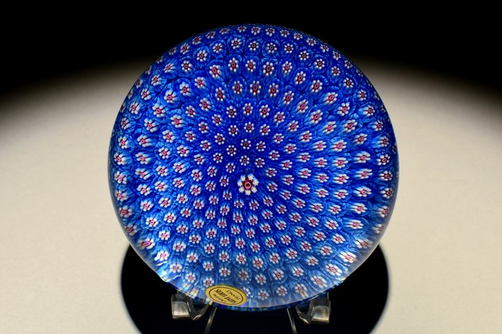 St. Louis Blue Millefiori Carpet Ground 1982