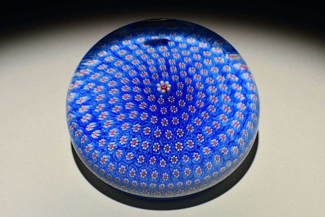 St. Louis Blue Millefiori Carpet Ground 1982