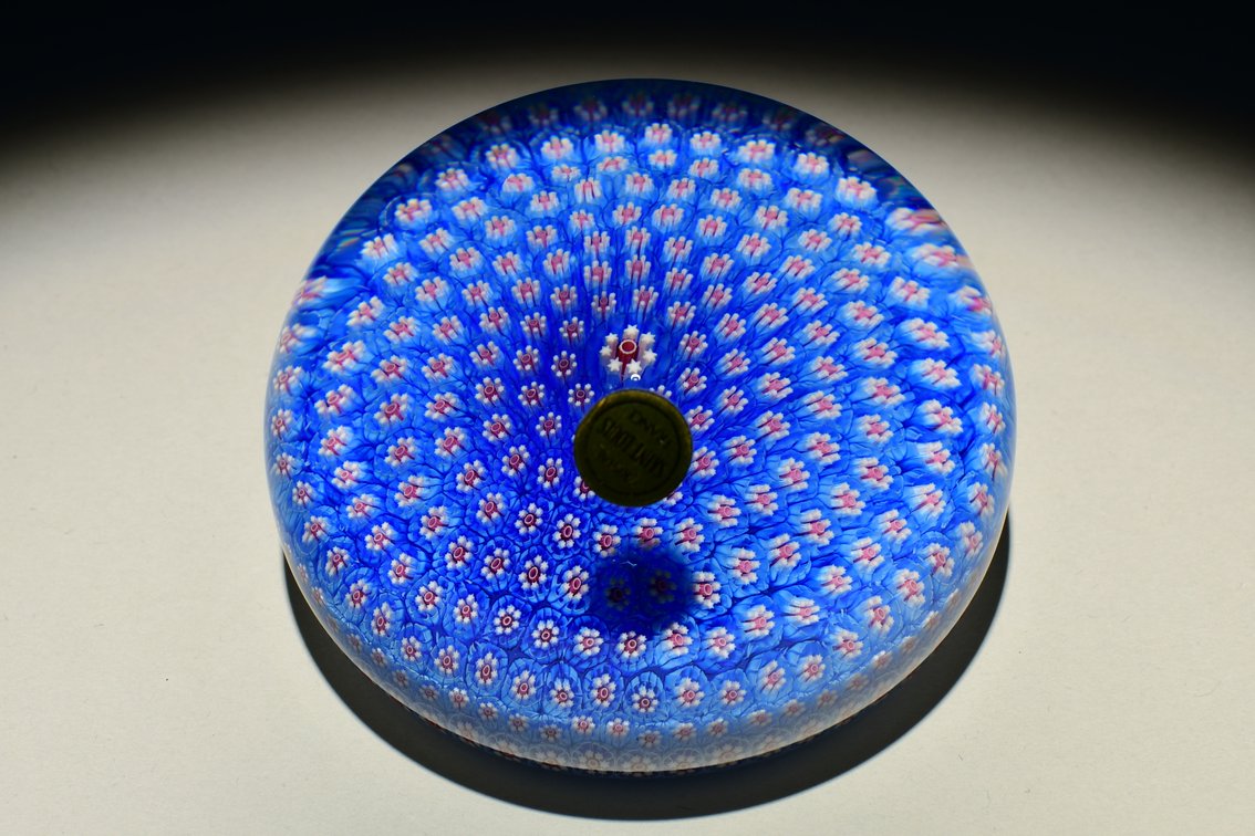 St. Louis Blue Millefiori Carpet Ground 1982