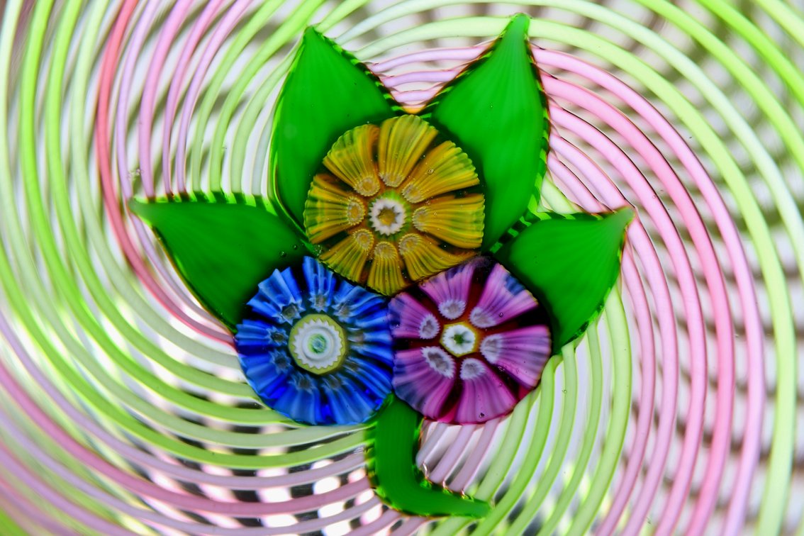 Perthshire Miniature Nosegay Millefiori Swirl 1977
