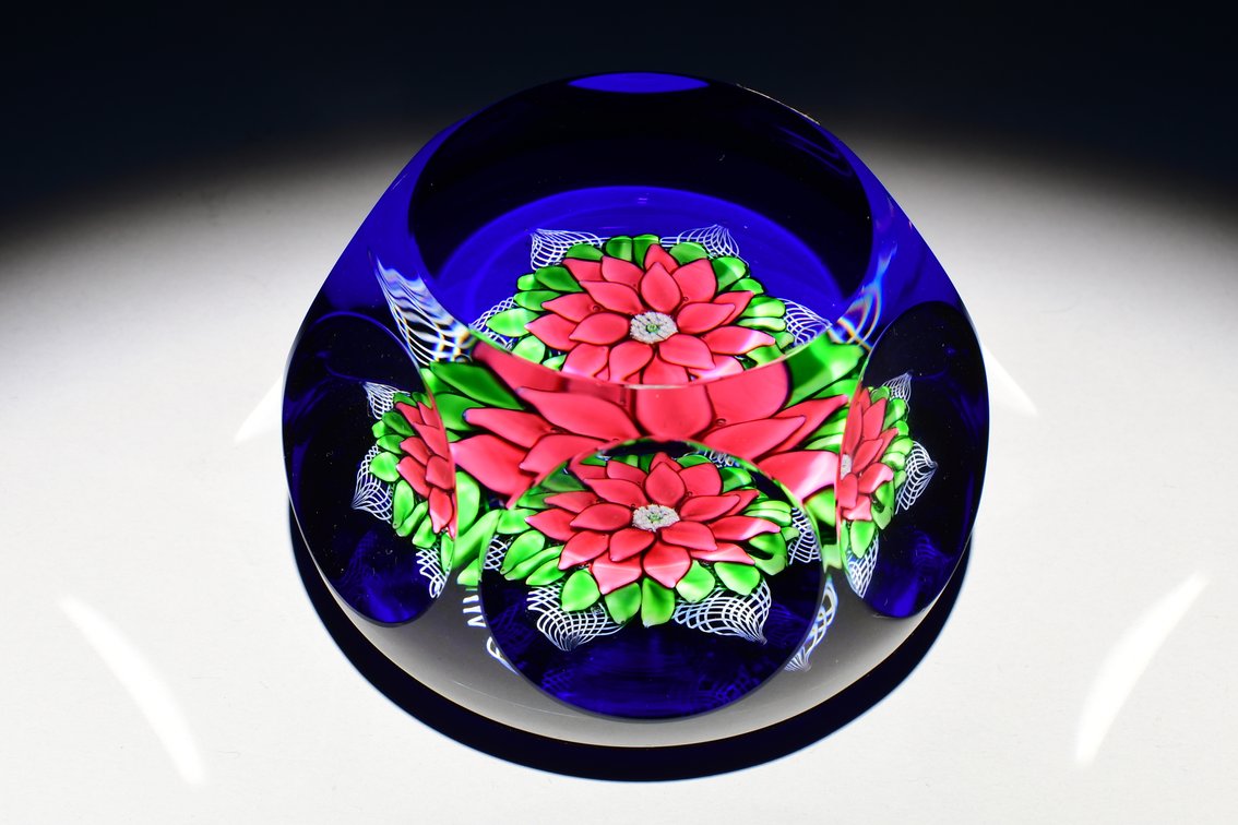 St. Louis Poinsettia Lampwork 1980