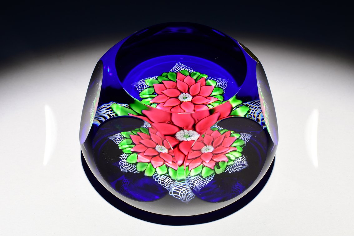 St. Louis Poinsettia Lampwork 1980