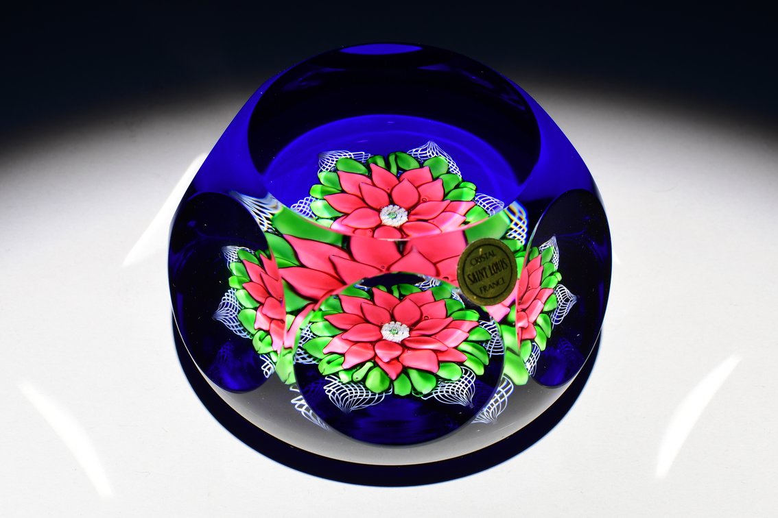 St. Louis Poinsettia Lampwork 1980