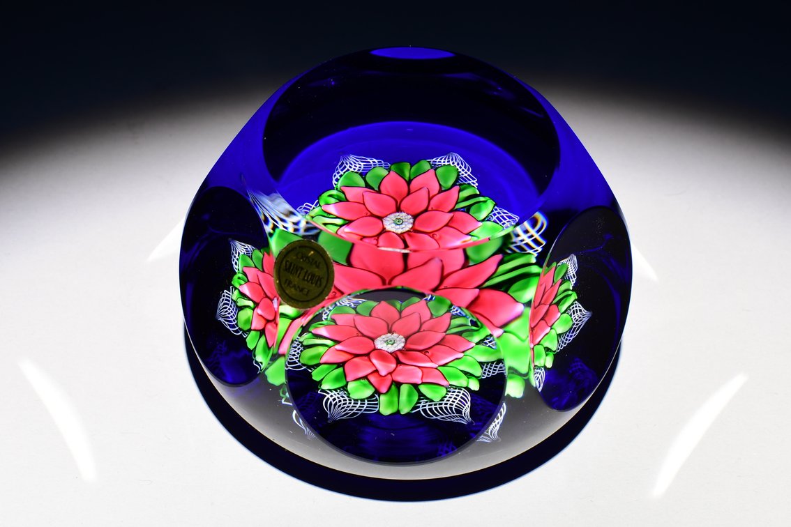 St. Louis Poinsettia Lampwork 1980