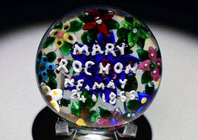 Union Glass Co. Custom Floral Lampwork 1866