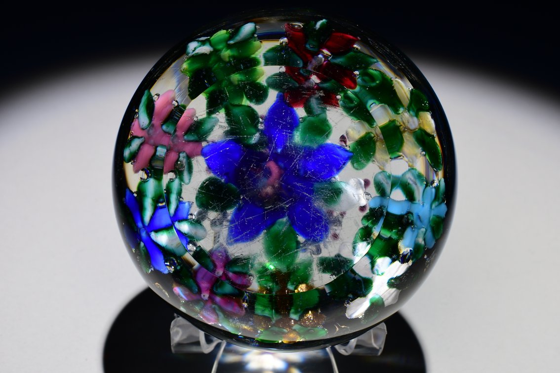 Union Glass Co. Custom Floral Lampwork 1866