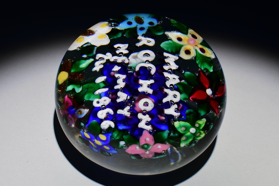 Union Glass Co. Custom Floral Lampwork 1866