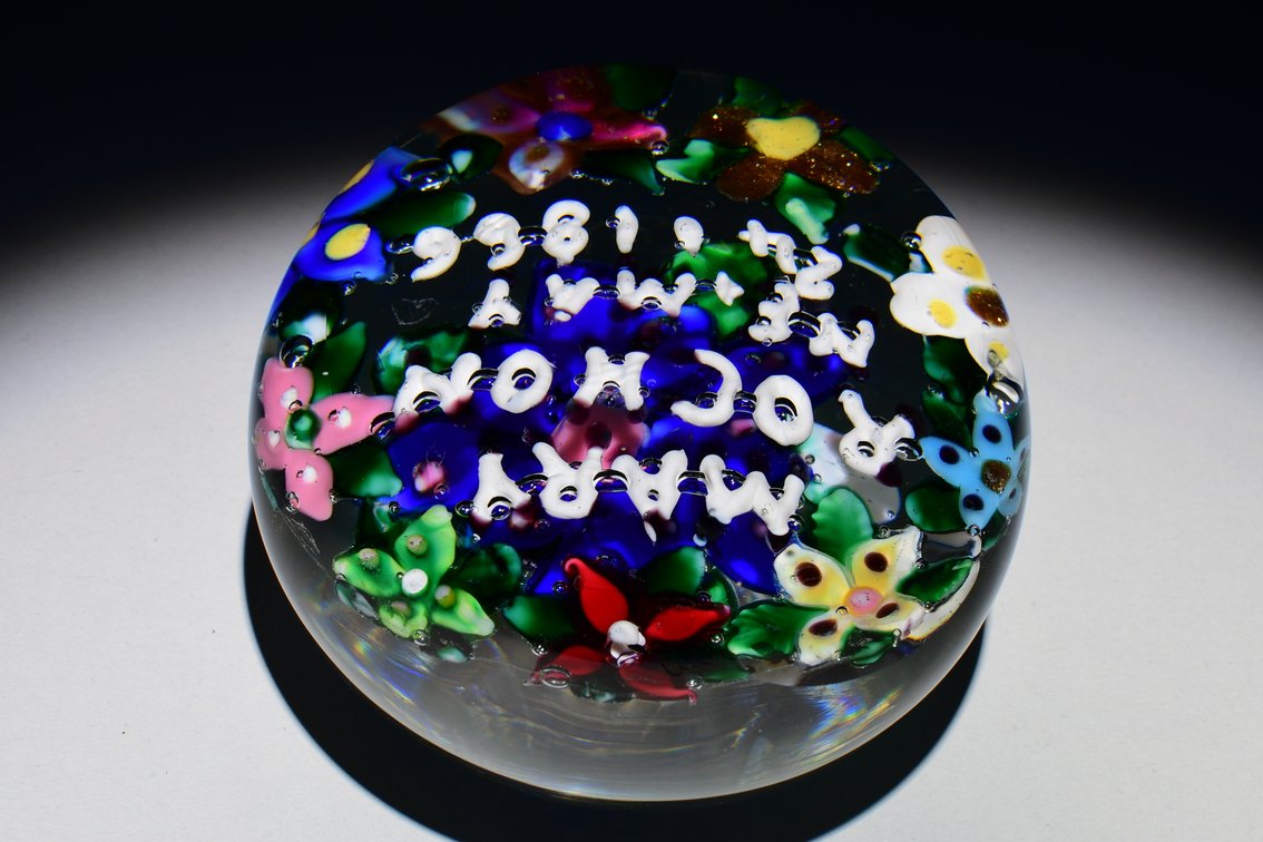 Union Glass Co. Custom Floral Lampwork 1866
