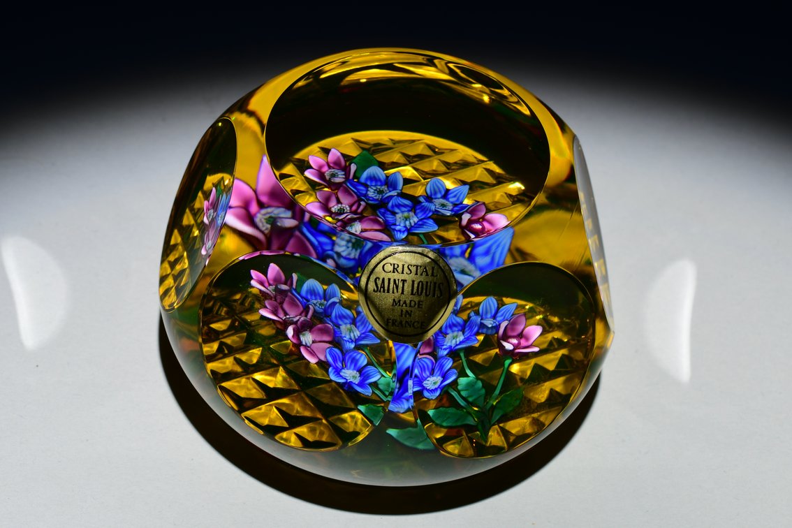 St. Louis Amber Floral Bouquet 1979