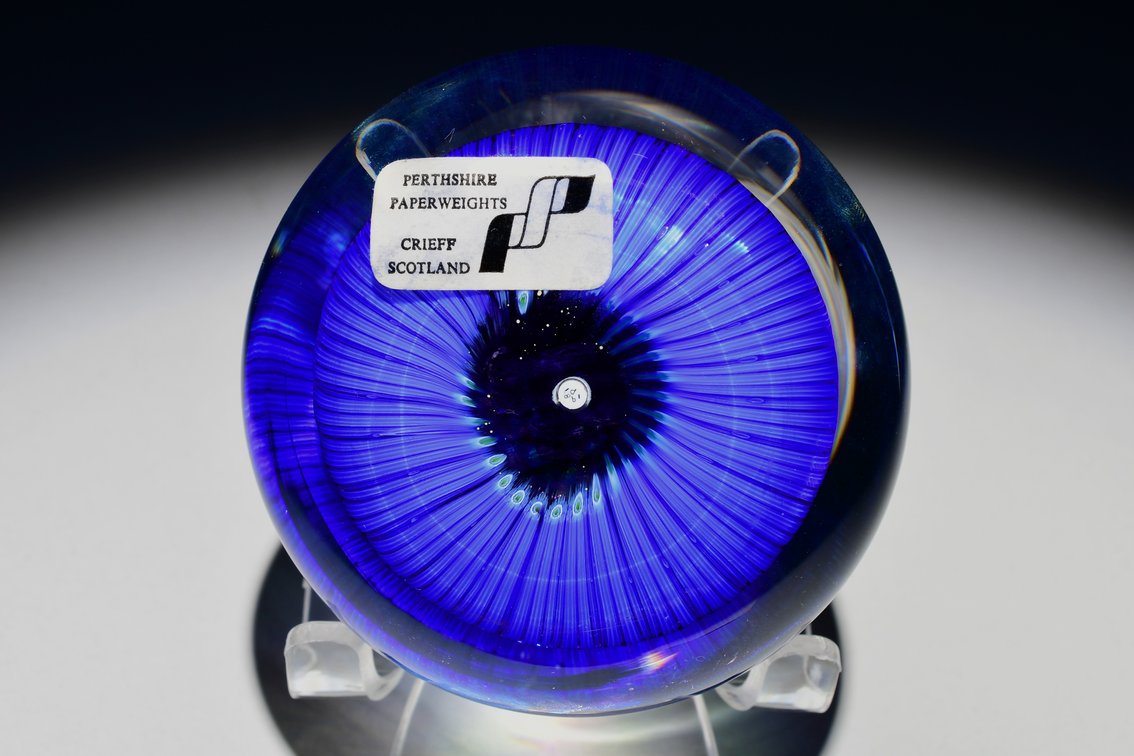 Perthshire Blue Lampwork Clematis 1981