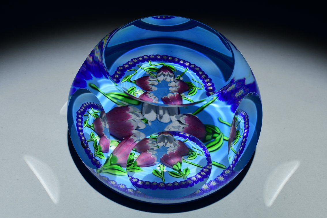 St. Louis Campanules Floral Lampwork 1996