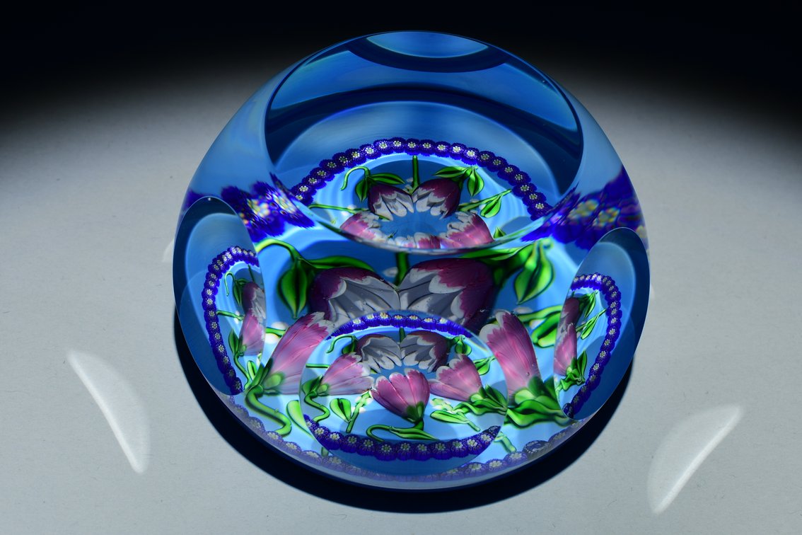 St. Louis Campanules Floral Lampwork 1996