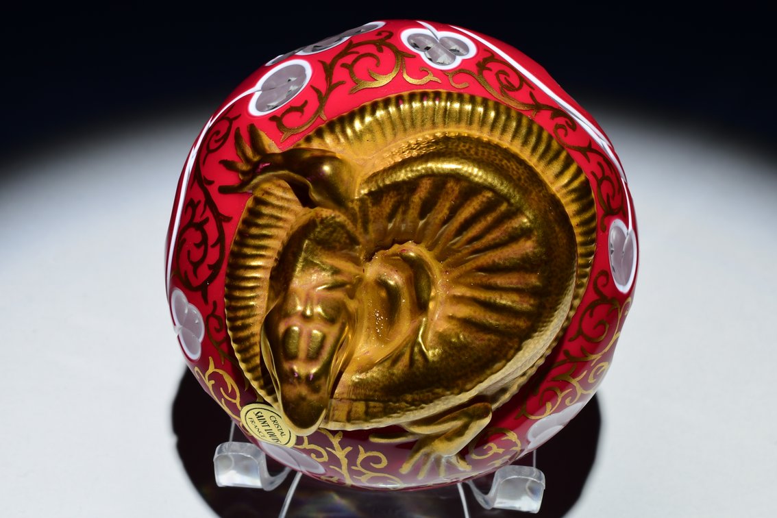 St. Louis Gilded Coiled Lizard 1980