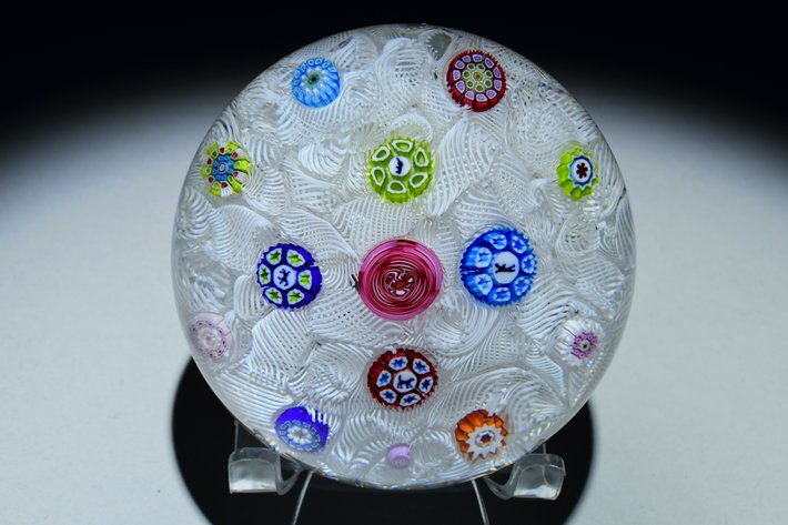 St. Louis Spaced Millefiori on Upset Muslin 1978