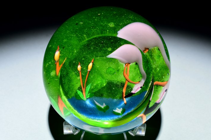 Perthshire Flamingo Scene Motif 1982