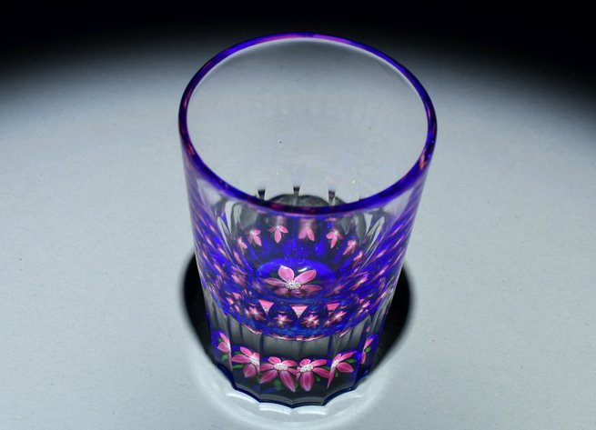 Perthshire Faceted Floral Shot Glass