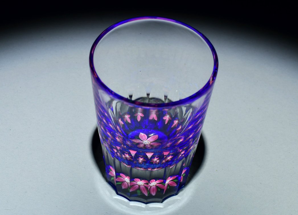 Perthshire Faceted Floral Shot Glass