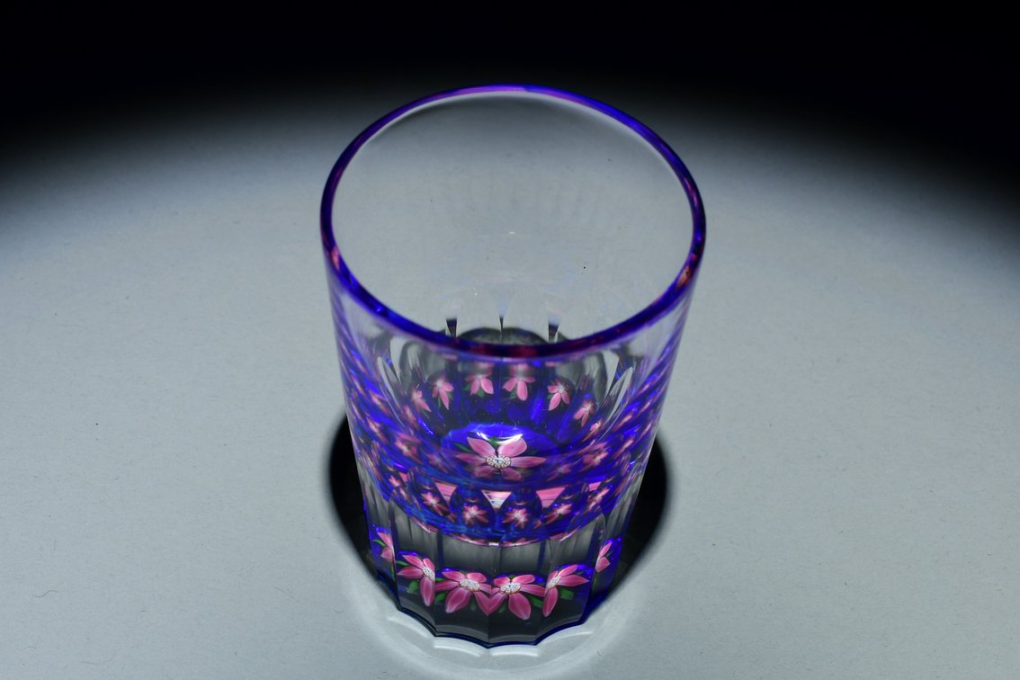 Perthshire Faceted Floral Shot Glass