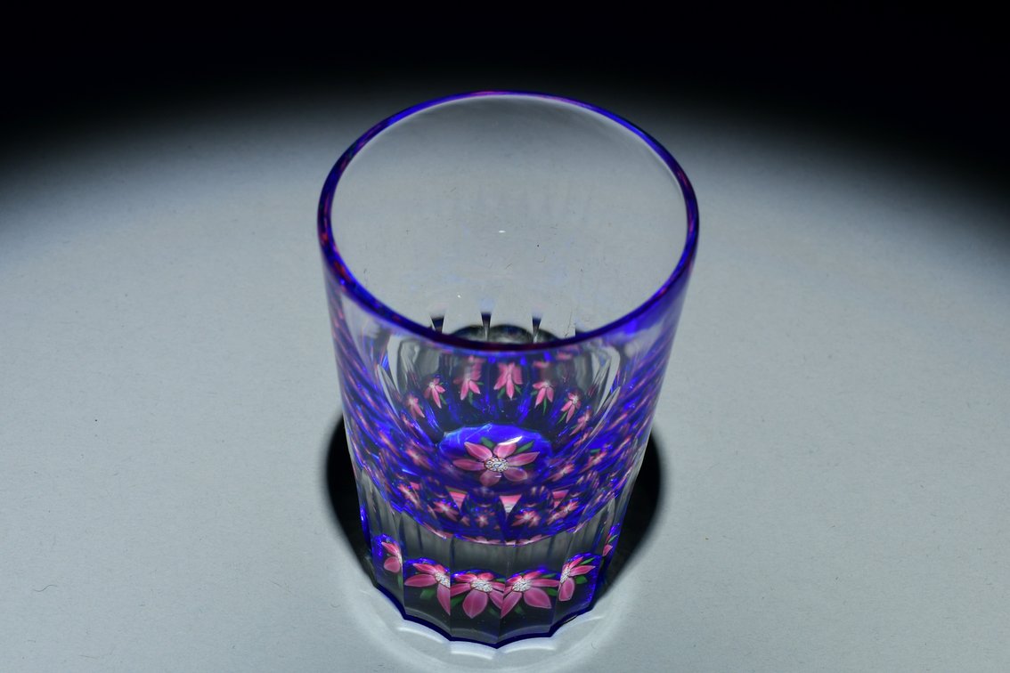 Perthshire Faceted Floral Shot Glass