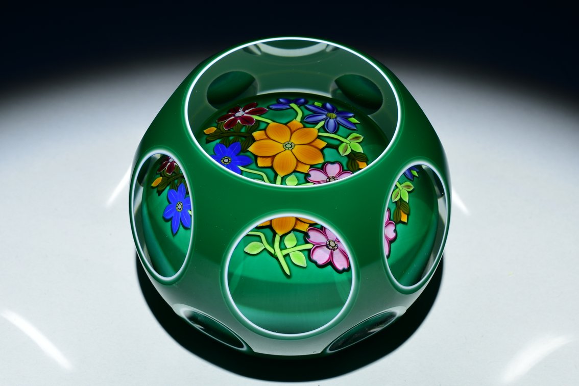 Perthshire Faceted Floral Motif Overlay 1996
