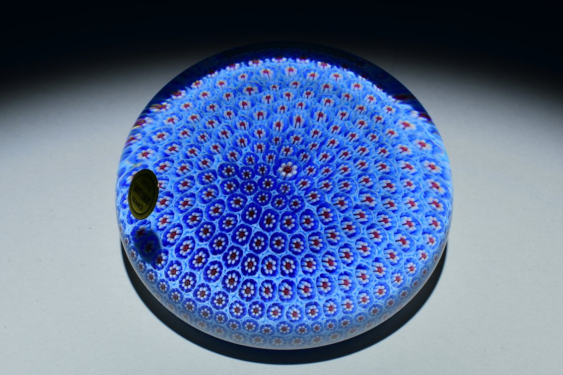 St. Louis Blue Millefiori Carpet Ground 1981