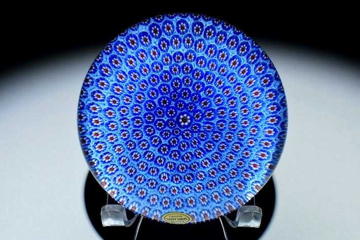 St. Louis Blue Millefiori Carpet Ground 1981