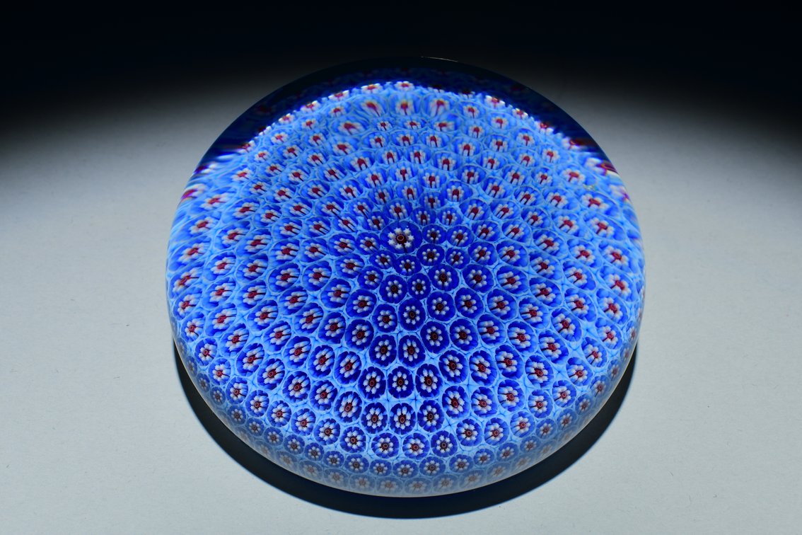 St. Louis Blue Millefiori Carpet Ground 1981