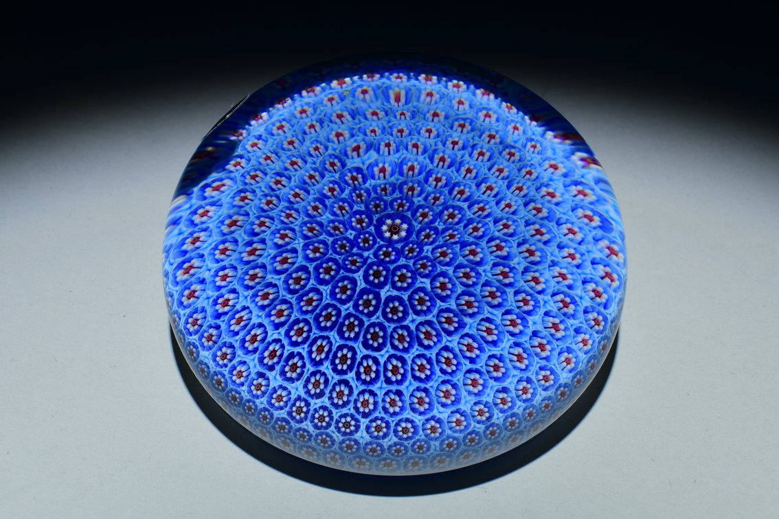 St. Louis Blue Millefiori Carpet Ground 1981