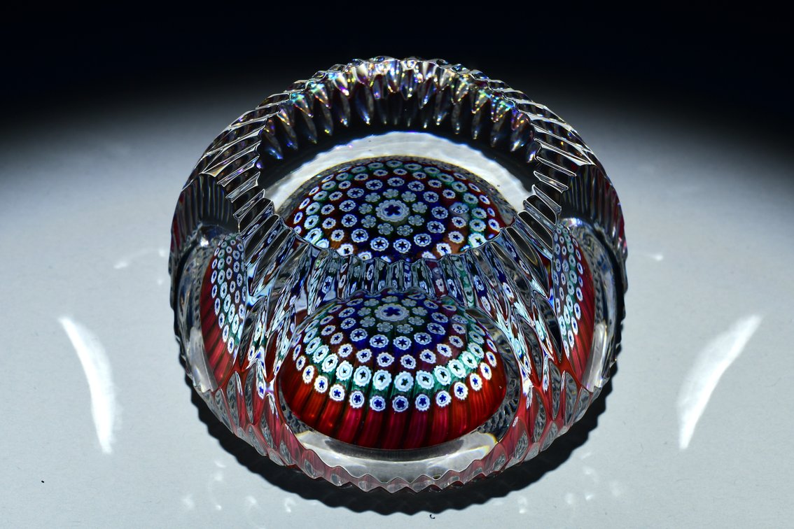 Whitefriars Faceted Concentric Millefiori 1972