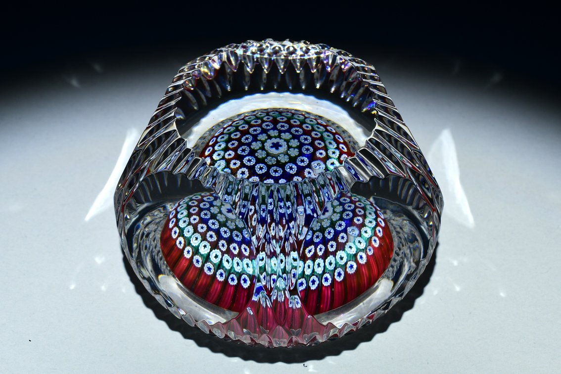 Whitefriars Faceted Concentric Millefiori 1972