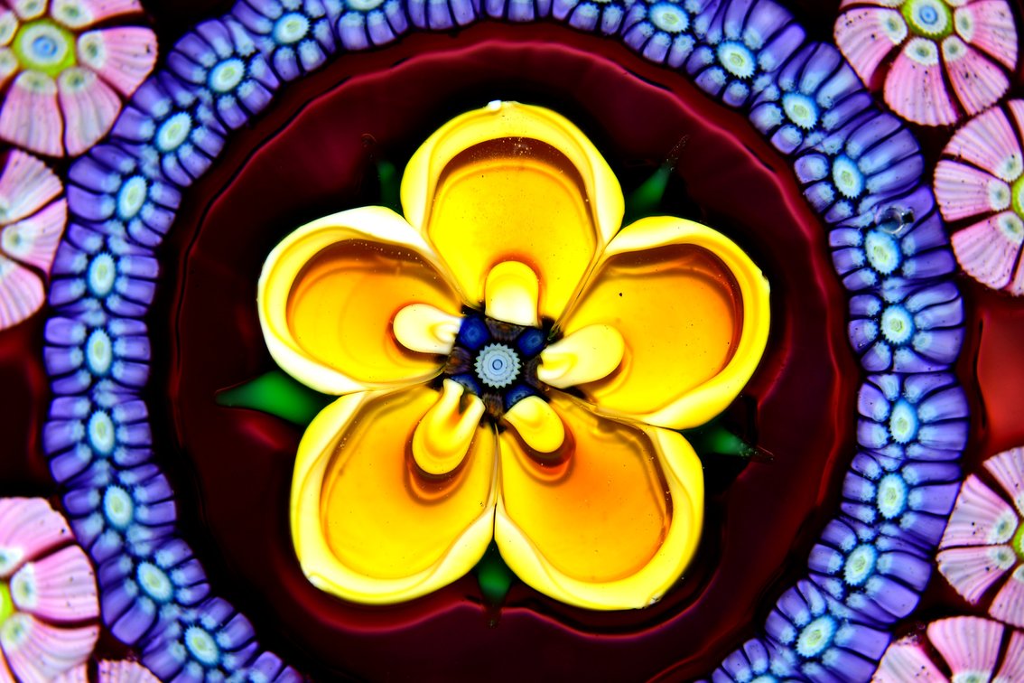 Perthshire Flower w/ Millefiori Garland 1982