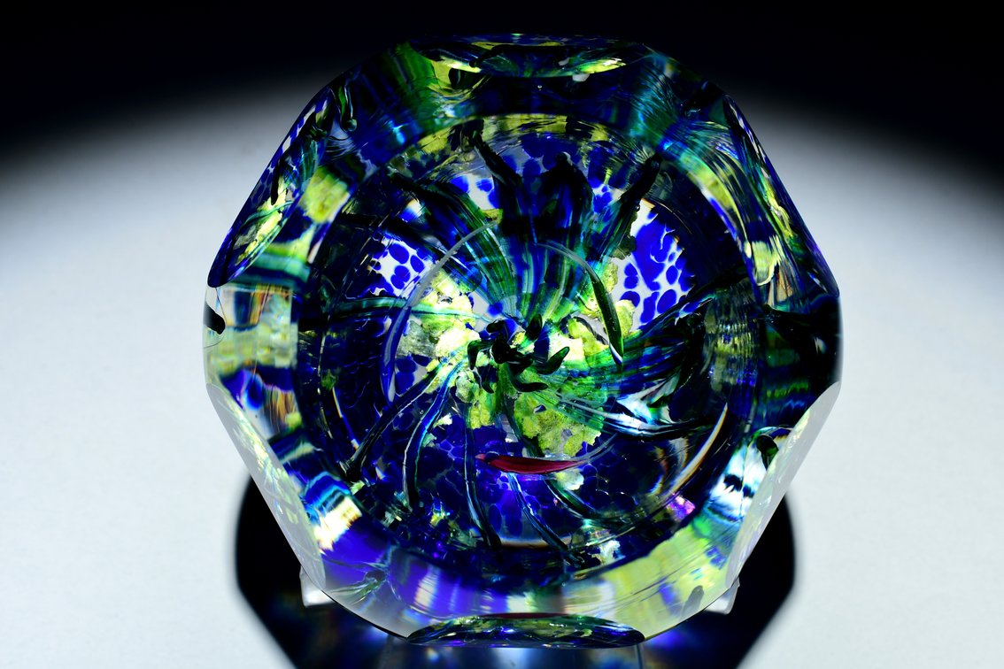 Perthshire Faceted Lampwork Aquarium 1980