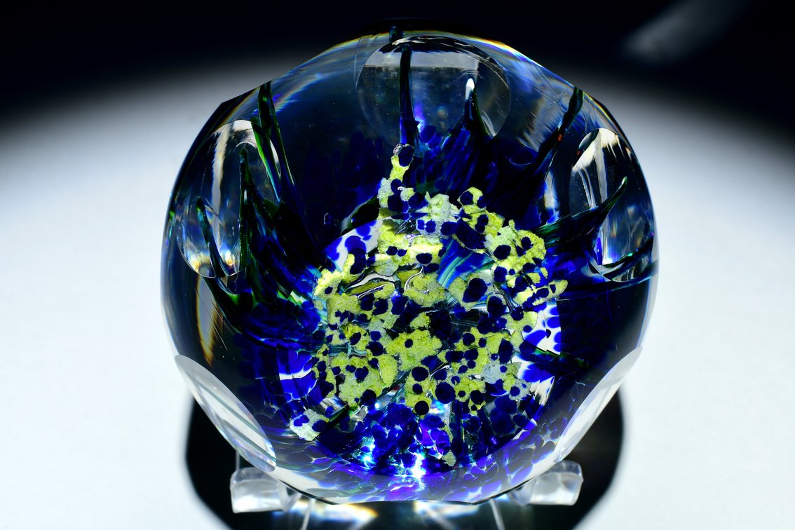 Perthshire Faceted Lampwork Aquarium 1980