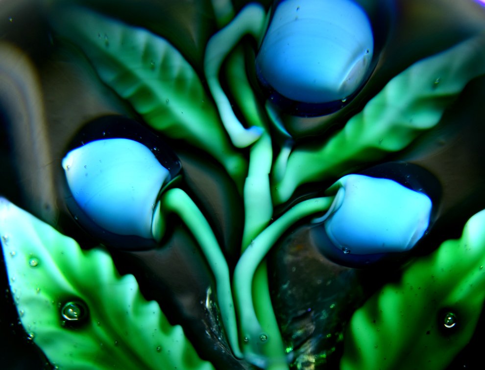 Lampwork Berry Spray Motif