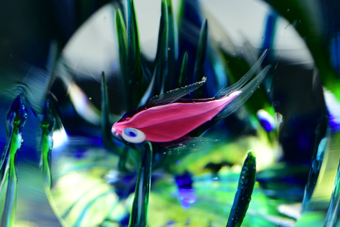Perthshire Faceted Lampwork Aquarium 1980