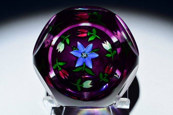 Perthshire Flower on Amethyst Overlay 1980