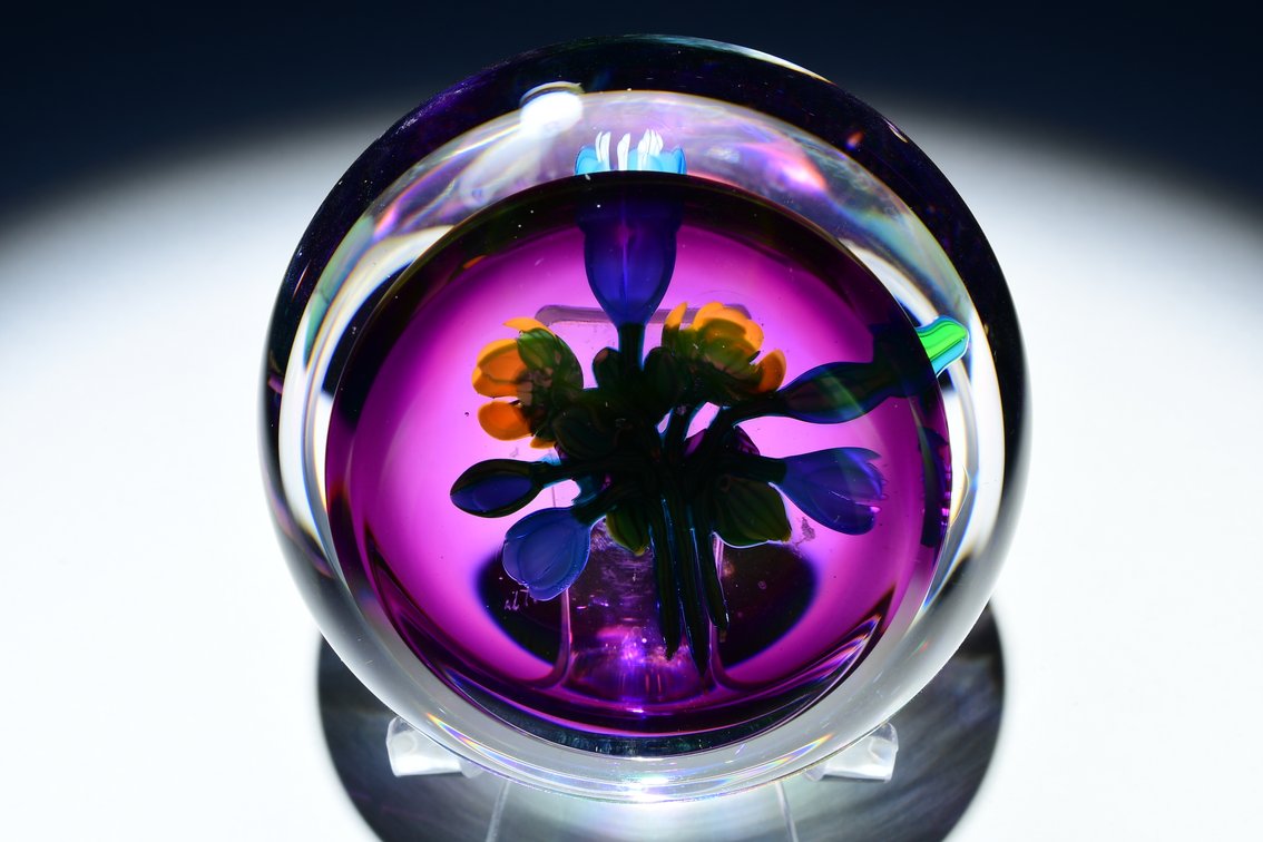 Ken Rosenfeld Floral Lampwork Bouquet 1988