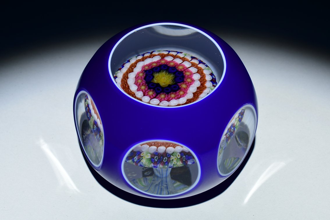 Baccarat Overlay Concentric Millefiori 1971