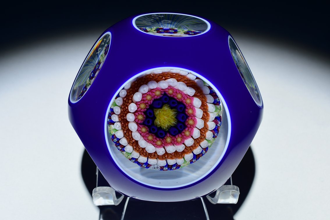 Baccarat Overlay Concentric Millefiori 1971