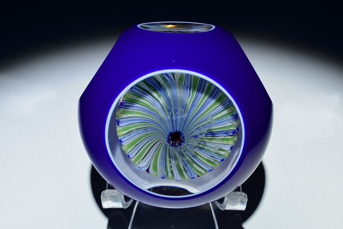 Baccarat Overlay Concentric Millefiori 1971
