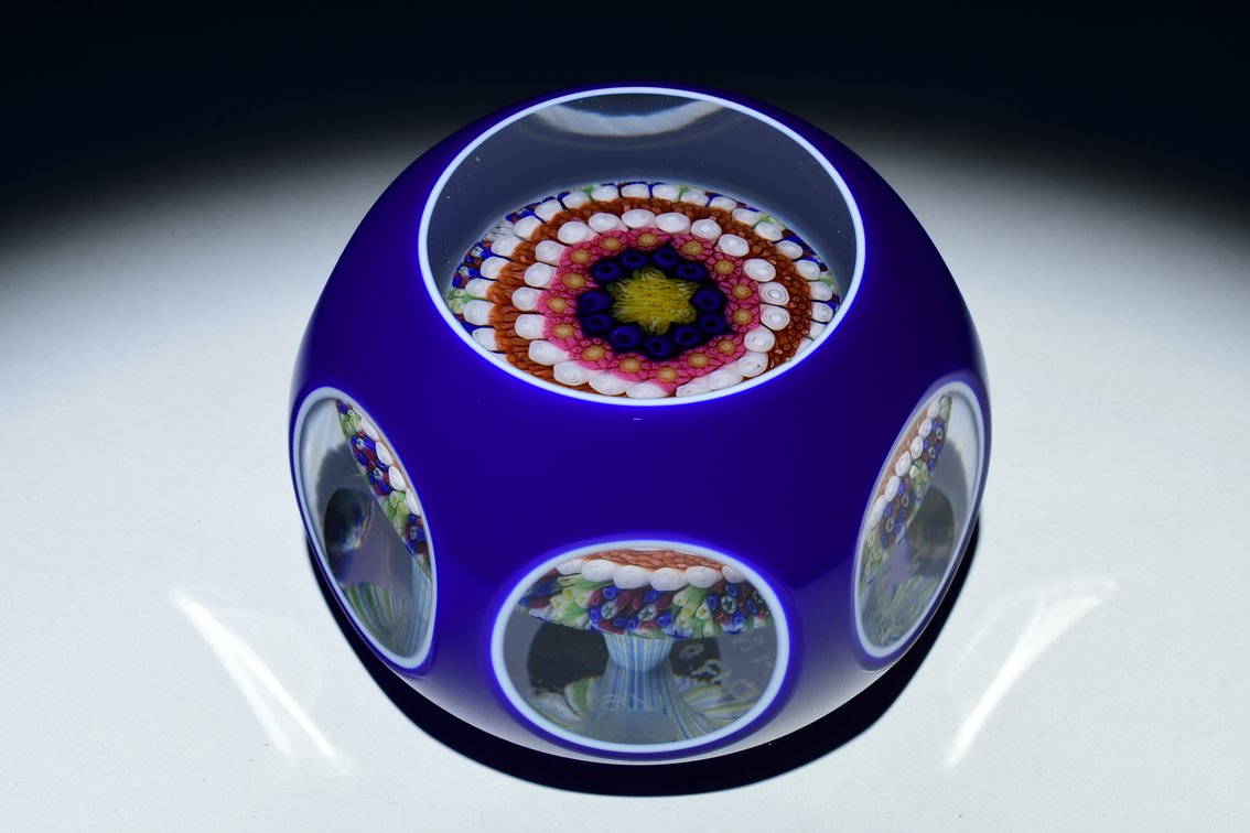 Baccarat Overlay Concentric Millefiori 1971