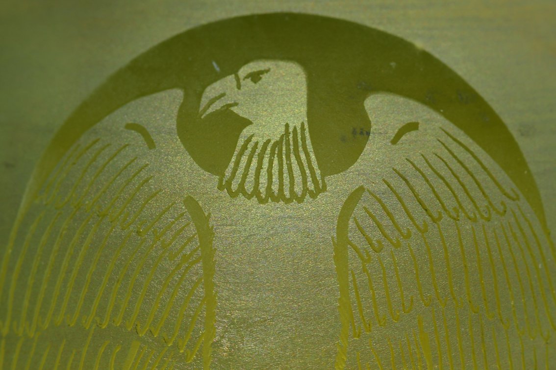 Vandermark/Merritt Etched Golden Eagle 1982