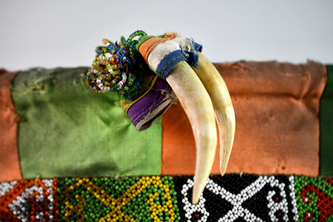 Dayak Beaded Baby Carrier From Borneo, photo 3 of 22