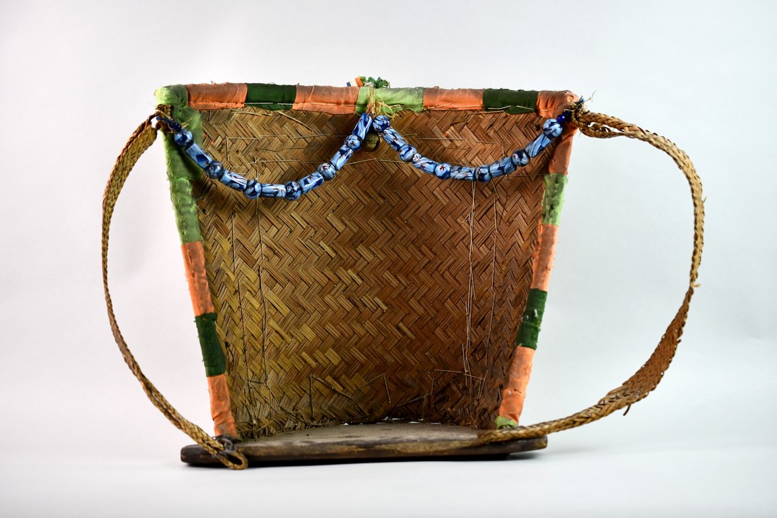 Dayak Beaded Baby Carrier From Borneo, photo 12 of 22