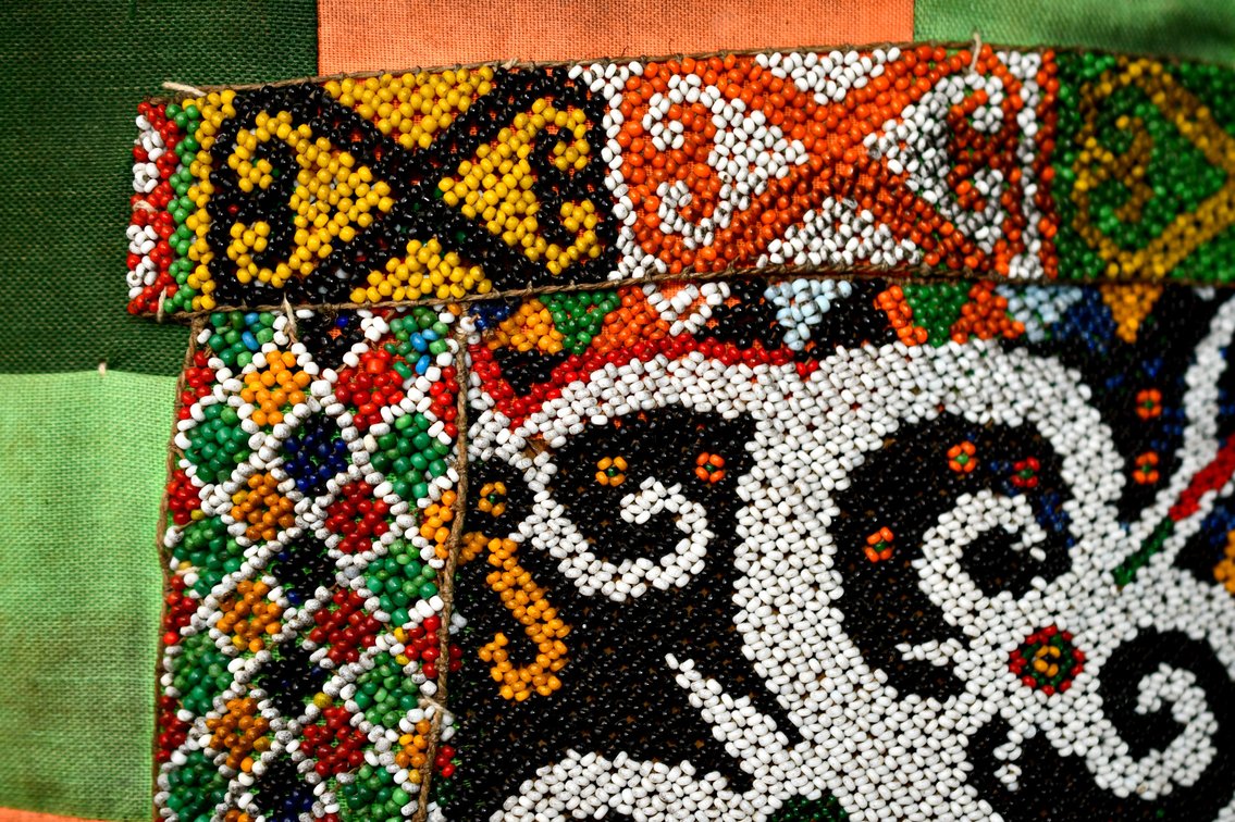 Dayak Beaded Baby Carrier From Borneo, photo 6 of 22